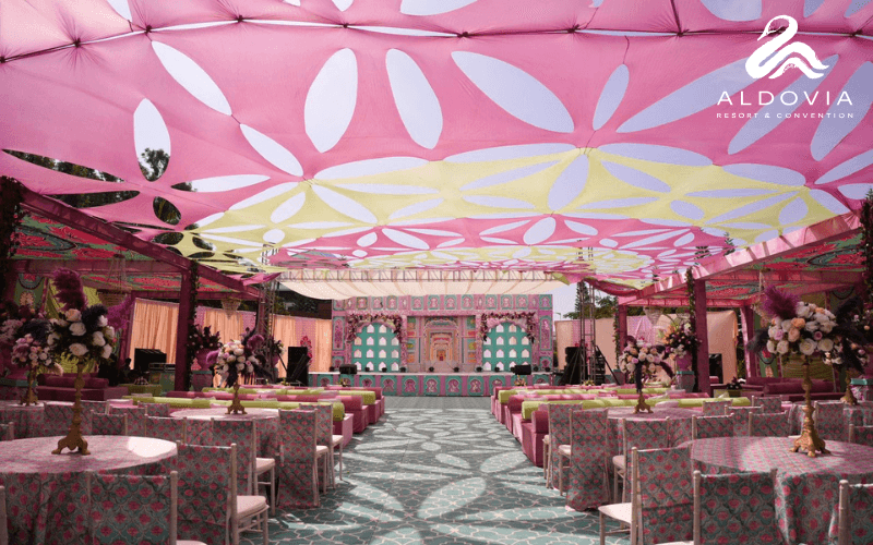 Luxury Resort Wedding Packages in Bangalore featuring Lawn, Stay, Dining Facilities
